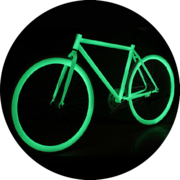 Светящаяся в темноте краска AcmeLight для тюнинга велосипеда 
